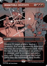 Indomitable Creativity (Textured Foil) from Outlaws of Thunder Junction: Breaking News