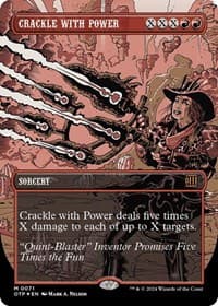 Crackle with Power (Textured Foil) from Outlaws of Thunder Junction: Breaking News