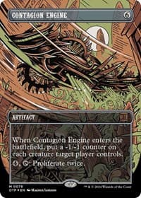 Contagion Engine (Textured Foil) from Outlaws of Thunder Junction: Breaking News