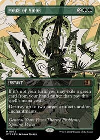 Force of Vigor (Textured Foil) from Outlaws of Thunder Junction: Breaking News