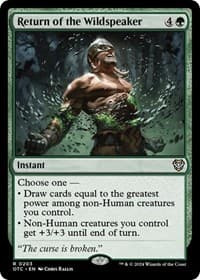 Return of the Wildspeaker from Commander: Outlaws of Thunder Junction