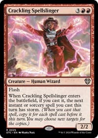 Crackling Spellslinger from Commander: Outlaws of Thunder Junction