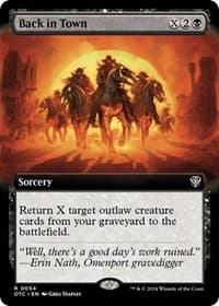 Back in Town (Extended Art) from Commander: Outlaws of Thunder Junction