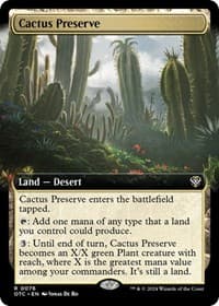 Cactus Preserve (Extended Art) from Commander: Outlaws of Thunder Junction