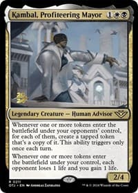 Kambal, Profiteering Mayor from Prerelease Cards