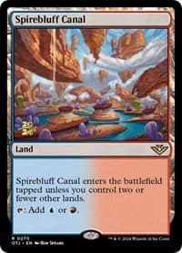 Spirebluff Canal (OTJ) from Prerelease Cards