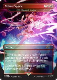 Miku's Spark - Chandra's Ignition (Rainbow Foil) from Secret Lair Drop Series