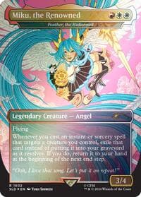 Miku, the Renowned - Feather, the Redeemed (Rainbow Foil) from Secret Lair Drop Series