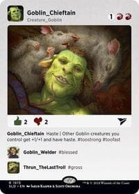 Goblin Chieftain from Secret Lair Drop Series