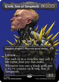 K'rrik, Son of Yawgmoth (Borderless) from Modern Horizons 3