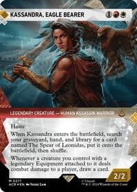 Kassandra, Eagle Bearer (Showcase) (Textured Foil) from Universes Beyond: Assassin's Creed