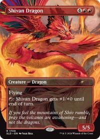 Shivan Dragon from Secret Lair Drop Series