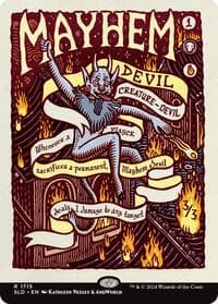 Mayhem Devil from Secret Lair Drop Series