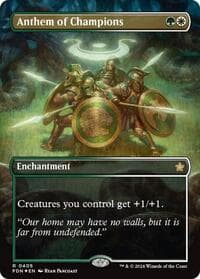 Anthem of Champions (Borderless) (Mana Foil) from Foundations