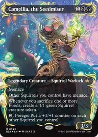 Camellia, the Seedmiser (Borderless) (Raised Foil) from Bloomburrow