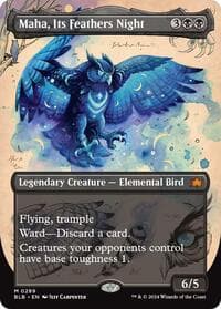 Maha, Its Feathers Night (Borderless) from Bloomburrow