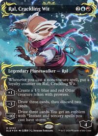 Ral, Crackling Wit (Borderless) (Raised Foil) from Bloomburrow