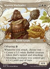 Warren Warleader (Showcase) from Bloomburrow