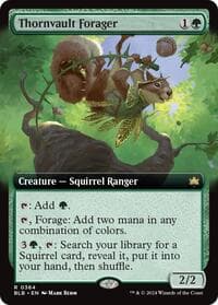 Thornvault Forager (Extended Art) from Bloomburrow