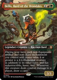 Bello, Bard of the Brambles (Borderless) from Commander: Bloomburrow