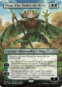 Nissa, Who Shakes the World (Borderless) from Commander: Bloomburrow