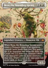 Beza, the Bounding Spring (Borderless) from Bloomburrow