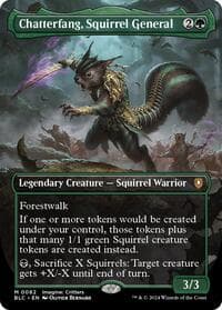 Chatterfang, Squirrel General (Borderless) from Commander: Bloomburrow