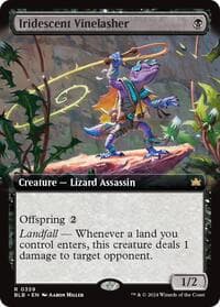 Iridescent Vinelasher (Extended Art) from Bloomburrow