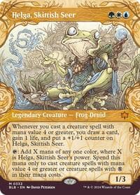 Helga, Skittish Seer (Showcase) from Bloomburrow