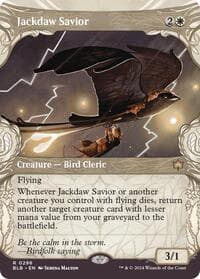 Jackdaw Savior (Showcase) from Bloomburrow
