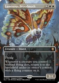 Luminous Broodmoth (Borderless) from Commander: Bloomburrow