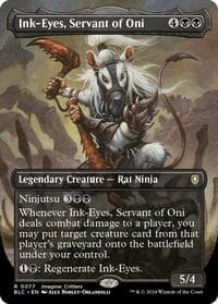 Ink-Eyes, Servant of Oni (Borderless) from Commander: Bloomburrow