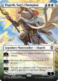 Elspeth, Sun's Champion (Borderless) from Commander: Bloomburrow