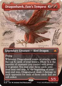 Dragonhawk, Fate's Tempest (Borderless) from Bloomburrow