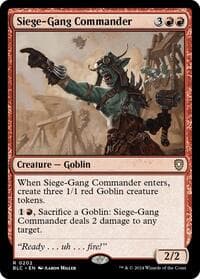 Siege-Gang Commander from Commander: Bloomburrow
