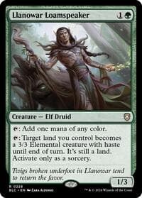 Llanowar Loamspeaker from Commander: Bloomburrow