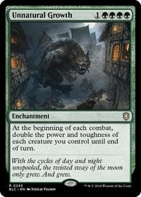 Unnatural Growth from Commander: Bloomburrow