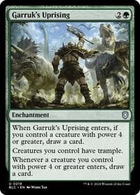 Garruk's Uprising from Commander: Bloomburrow