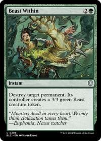 Beast Within from Commander: Bloomburrow