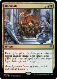 Decimate from Commander: Bloomburrow