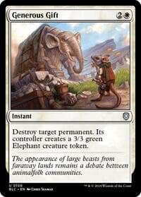 Generous Gift from Commander: Bloomburrow