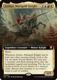 Arthur, Marigold Knight (Extended Art) from Commander: Bloomburrow