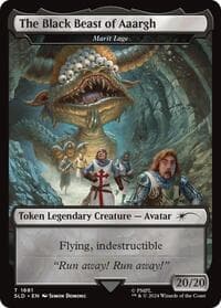 The Black Beast of Aaargh - Marit Lage Token from Secret Lair Drop Series