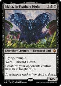 Maha, Its Feathers Night from Prerelease Cards