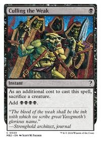 Culling the Weak (White Border) from Mystery Booster 2