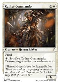 Cathar Commando (White Border) from Mystery Booster 2