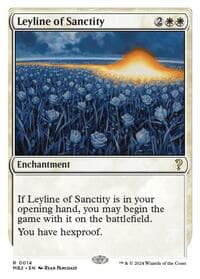 Leyline of Sanctity (White Border) from Mystery Booster 2