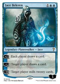 Jace Beleren (White Border) from Mystery Booster 2