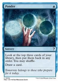 Ponder (White Border) from Mystery Booster 2