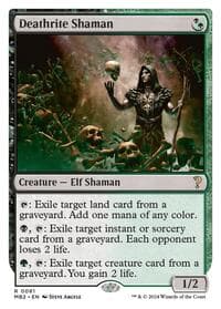 Deathrite Shaman (White Border) from Mystery Booster 2